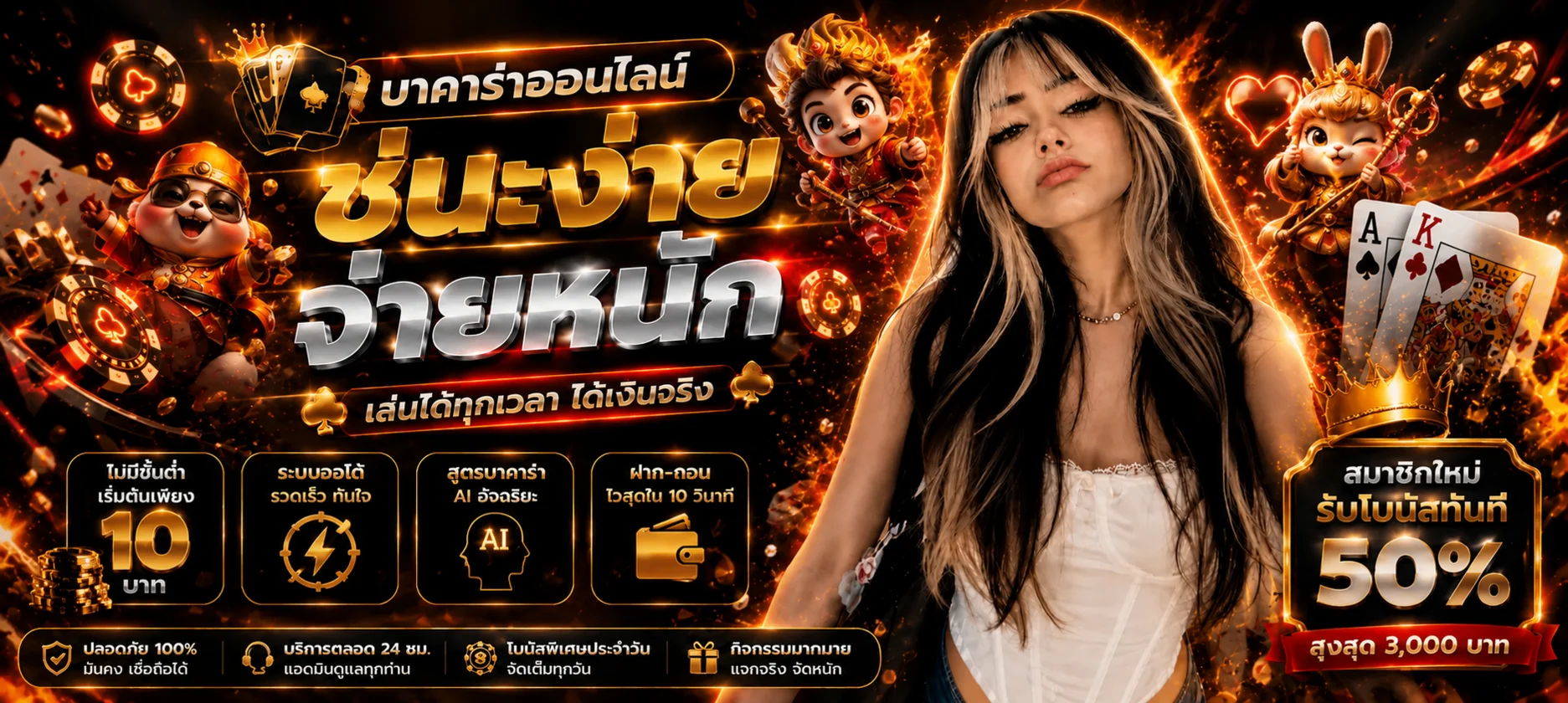 แบนเนอร์ Dubai99h บาคาร่าออนไลน์และระบบออโต้